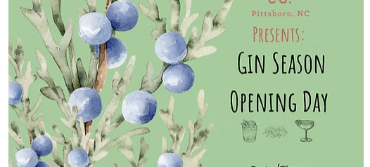 Gin Season Opening Day!