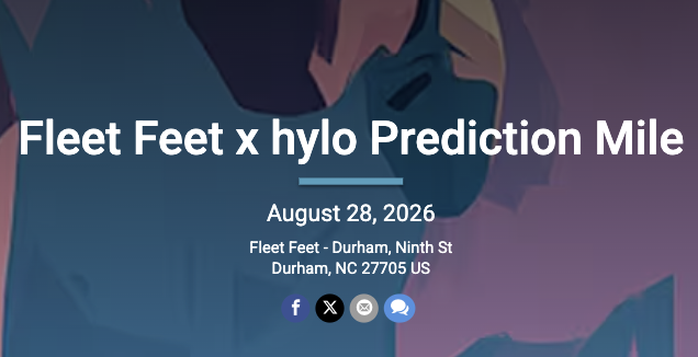 Fleet Feet x hylo Prediction Mile