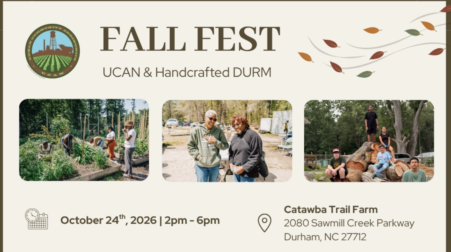 🎃 The UCAN & Handcrafted DURM Fall Festival